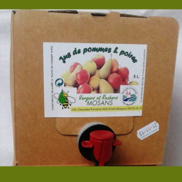 Jus de POIRES et de pommes - CUBI 5L