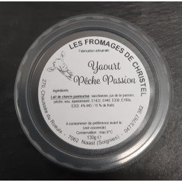 Yaourt pêche-passion (130 gr)