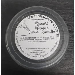 Yaourt pomme cerise cannelle (130 gr)