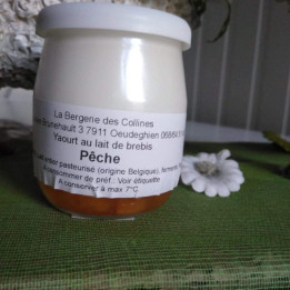 Yaourt de brebis pêche - 125ml